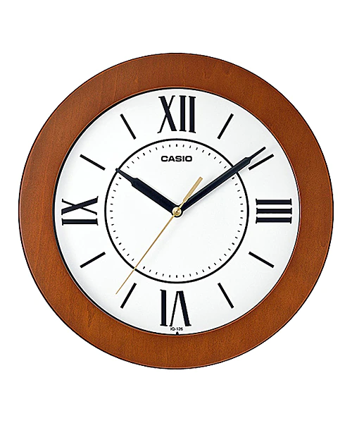 Casio round resin analog wall clock sale