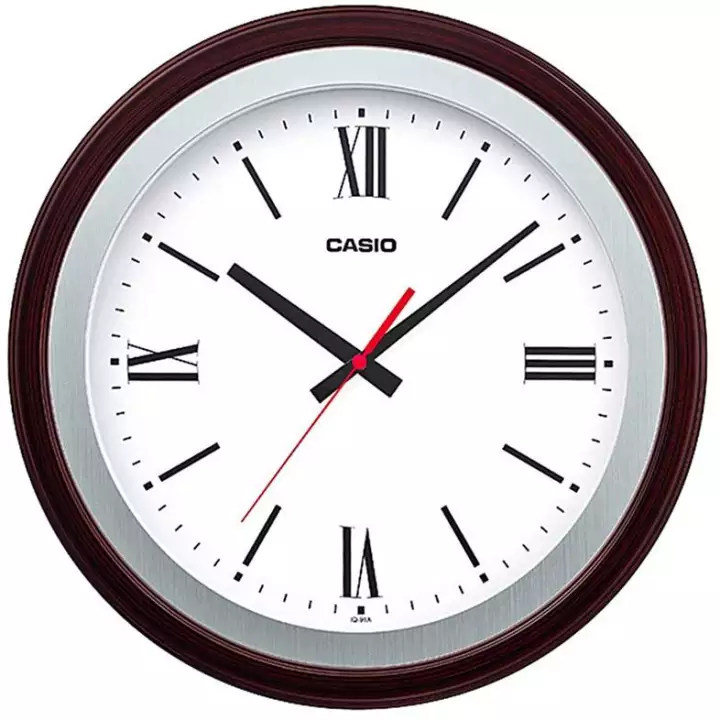 Casio round resin wall clock sale