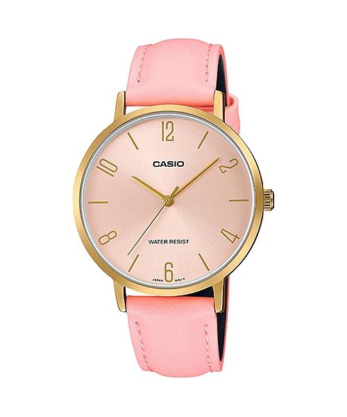 Casio Stylish Small Leather Watch (LTP-VT01GL-4B)