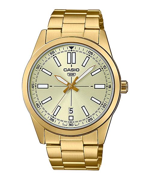 Casio Analog Gold Dress Watch (MTP-VD02G-9E) Greenwich Galaxy Casio Analog Gold Dress Watch (MTP-VD02G-9E) Greenwich Galaxy